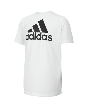 Футболка с логотипом AEROREADY Performance Plus для больших мальчиков с короткими рукавами Adidas