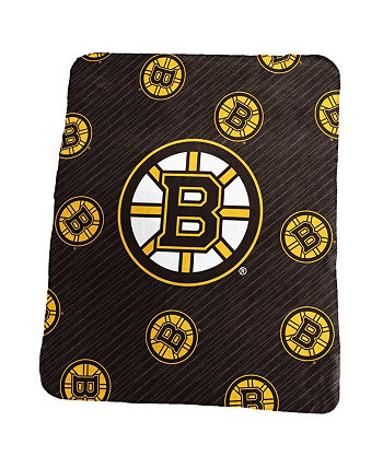 Классическое плюшевое покрывало Boston Bruins размером 50 x 60 дюймов с повторяющимся логотипом Logo Brand