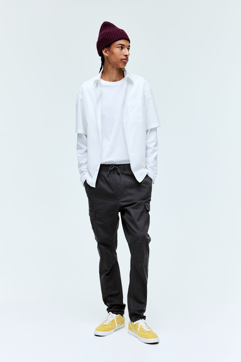 Узкие брюки-карго H&M