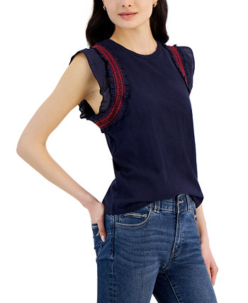 Женская блузка с рюшами на рукавах Nautica Jeans Nautica Jeans