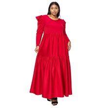 Plus Size Isabel Tiered Maxi Dress L I V D