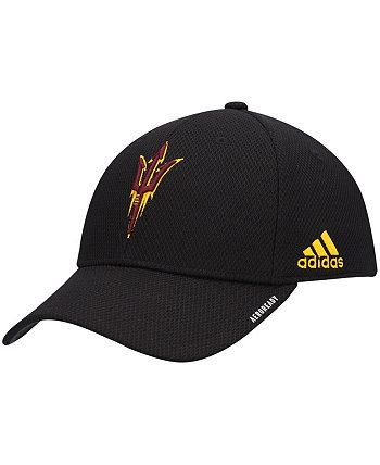 Мужская черная кепка AEROREADY Flex Hat Sun Devils 2021 Arizona State Sun Devils Sideline Coaches Adidas