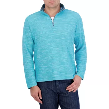 Ledson Cotton Quarter-Zip Sweatshirt Robert Graham