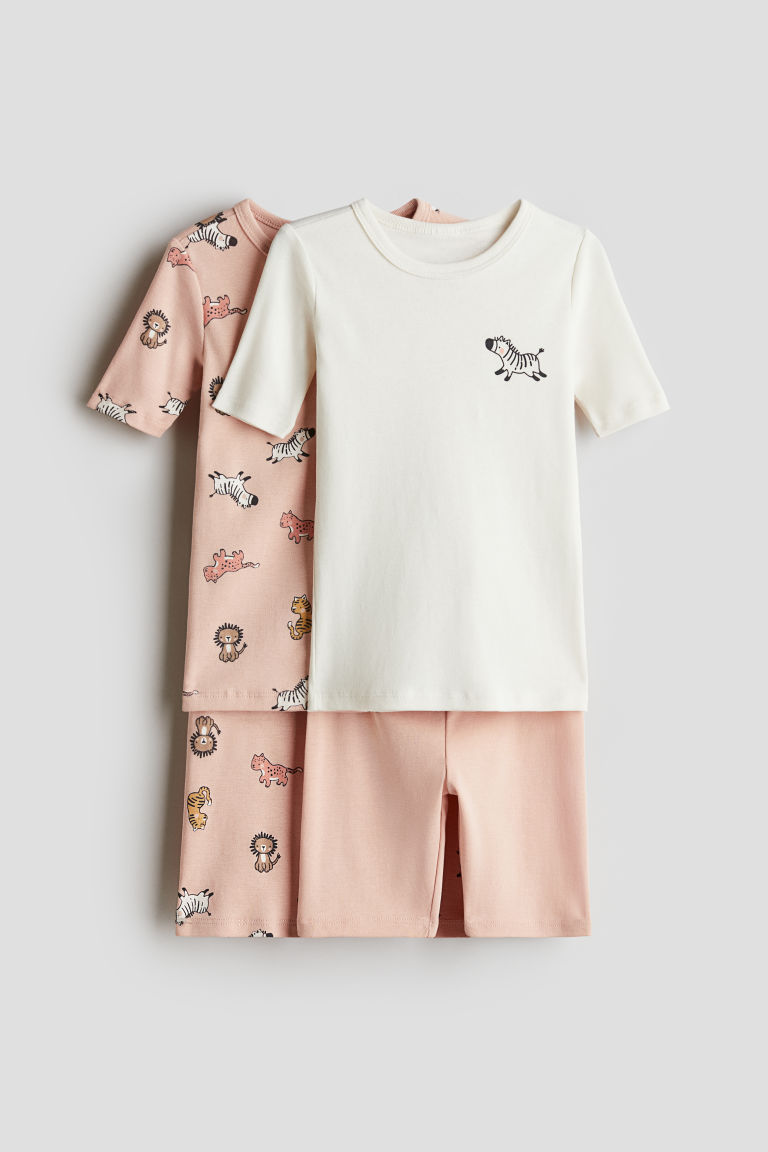 2-Pack Snug-Fit Cotton Pajamas H&M