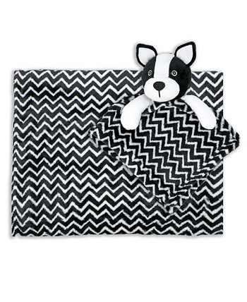 Baby Boys and Girls Blanket and Frenchie Security Blanket, 2 Piece Set Jesse & Lulu