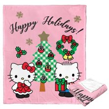 Sanrio Hello Kitty & Dear Daniel Happy Holidays Silky Touch Throw Blanket Licensed Character