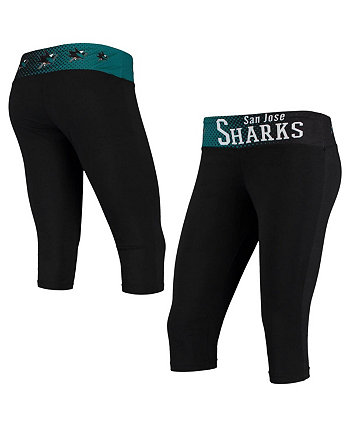 Женские черные шорты San Jose Sharks Dynamic Capri Concepts Sport