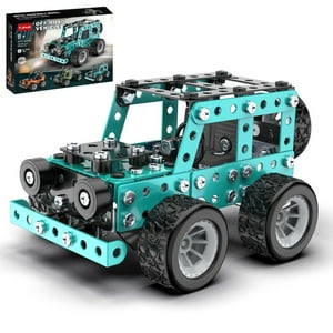 Momihoom Erector Sets Stem Assembly Metal Toys Jeep/Off-Road Model Kit Engineering Building Sets Parent-Child Interaction Construction Sets Gifts for Kids 8-16 Momihoom