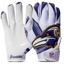 Молодежные футбольные перчатки Franklin Sports Baltimore Ravens NFL Franklin Sports