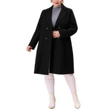 Women's Plus Size Peacoat Winter Outerwear Double Breasted Fashion Coat Agnes Orinda