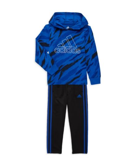 Толстовка с капюшоном из двух частей для маленьких мальчиков &amp; Комплект спортивных штанов Adidas