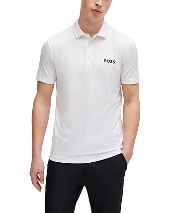 Мужская поло-контрастная рубашка с логотипом BOSS BOSS