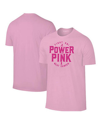 Мужская и женская розовая футболка Alabama Crimson Tide Power of Pink Breast Cancer Cancer Weezabi