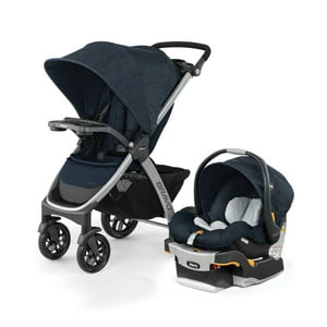 Chicco Bravo Trio Travel System Stroller with KeyFit 30 Infant Car Seat - Brooklyn (Navy), New Chicco