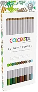 Spectrum Noir Colorista Coloured Pencils - Pack of 12 - Bright & Vivid Spectrum Noir