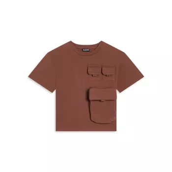 Little Boy's &amp; Хлопковая футболка с карманами и клапанами для мальчика Jacquemus