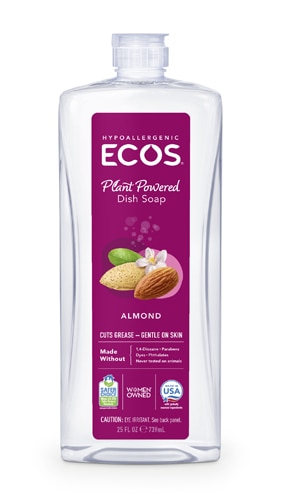 ECOS Миндальное мыло для посуды -- 25 жидких унций ECOS