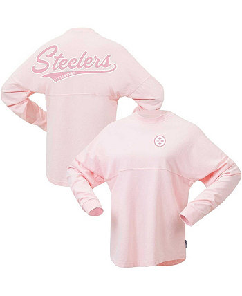 Женская розовая трикотажная футболка Pittsburgh Steelers Millennial Spirit Fanatics