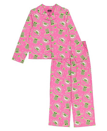 Пижама-пальто для больших девочек, комплект из 2 предметов The Mandalorian
