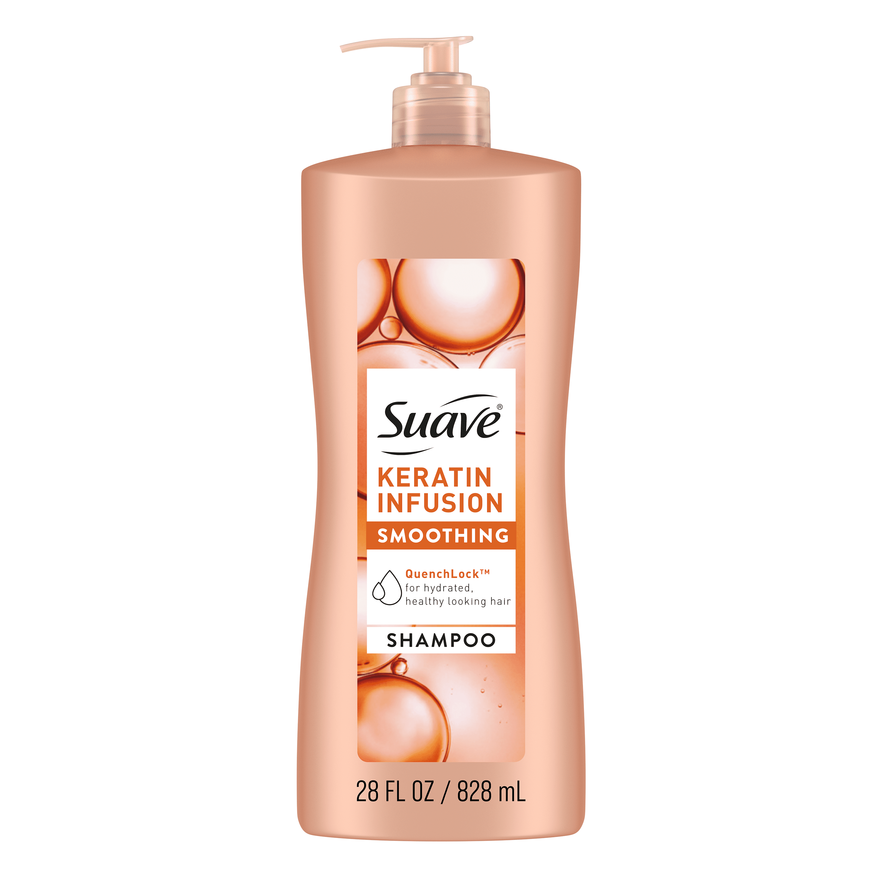 Suave Professionals Keratin Infusion Shampoo with Pump, Smoothing, 28 fl oz Suave