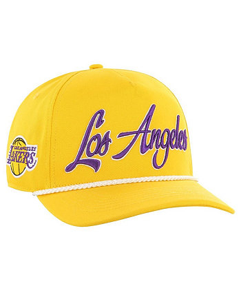 Мужская золотистая регулируемая кепка с логотипом Los Angeles Lakers Overhand '47 Brand