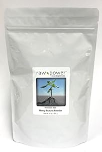 Raw Power Hemp Protein Powder (Порошок), (16 oz (Унции), 100% raw, premium) Raw Power