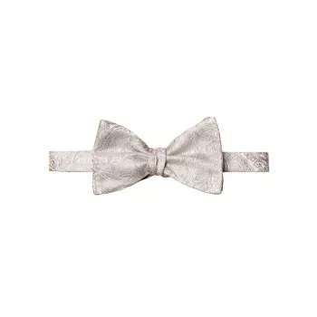 Шелковый свадебный галстук-бабочка с узором пейсли Eton