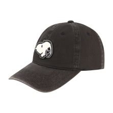 Men's Peanuts Snoopy Chenille Patch Stone Wash Dad Cap Licensed Character