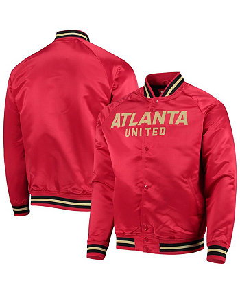Мужская красная куртка Atlanta United FC Raglan Full-Snap Mitchell & Ness
