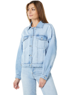 Легкая выстиранная джинсовая куртка с заниженными плечами цвета Steal The Show Blank NYC
