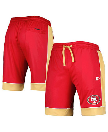 Мужские алые, золотые модные шорты San Francisco 49ers, любимые фанатами G-III Sports