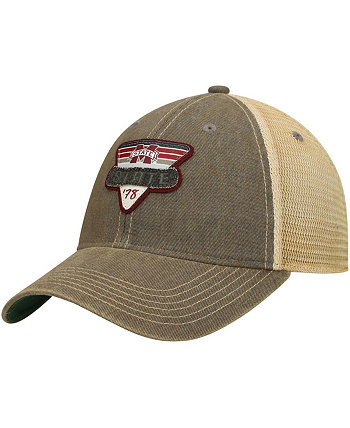 Мужская серая бейсболка Mississippi State Bulldogs Legacy Point Old Favorite Trucker Snapback Hat Legacy Athletic