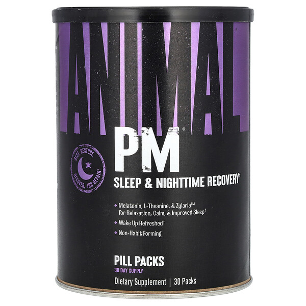 PM, Восстановление сна и ночи, 30 упаковок Animal