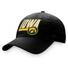Мужская черная регулируемая кепка Top of the World Iowa Hawkeyes Slice Unbranded