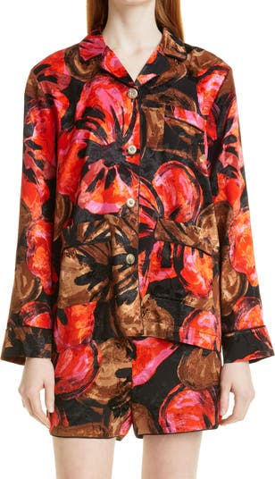 Жаккардовая блуза с цветочным принтом Tjasa STINE GOYA