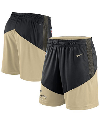 Мужские черно-золотые спортивные шорты New Orleans Saints Primary Lockup Nike