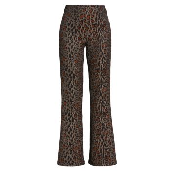 Жаккардовые брюки с леопардовым принтом Three AM Ksubi