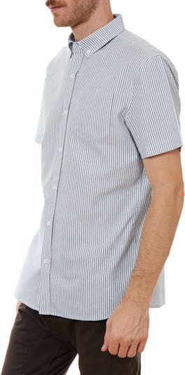 Рубашка классического кроя в вертикальную полоску PX