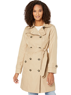 Ryan double breasted trench new arrivals coat with removable hood