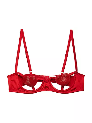 Женский Бюстгальтер Fleur du Mal Heart Open-Cup Balconette Fleur du mal