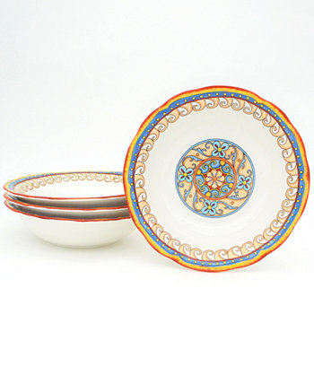 Набор тарелок для макаронных изделий Duomo из 4 частей Euro Ceramica
