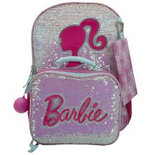 Barbie 5 Piece Backpack & Lunch Box Set Licensed Character