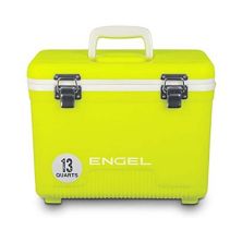 Сухой контейнер с изолированным охладителем Engel, 13 квартов, герметичный, устойчивый к запахам, желтый, яркий вид Engel