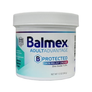 Balmex Adult Advantage Skin Protected Cream Relief w/ Zinc Oxide, 12oz Balmex