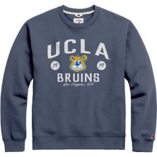 Мужская лига студенческой одежды Темно-синий пуловер UCLA Bruins Bendy Arch Essential League Collegiate Wear