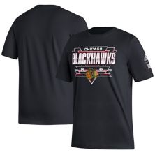 Men's adidas Black Chicago Blackhawks Reverse Retro 2.0 Fresh Playmaker T-Shirt Adidas