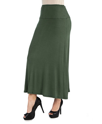 Женская макси-юбка больших размеров с эластичной резинкой на талии 24Seven Comfort