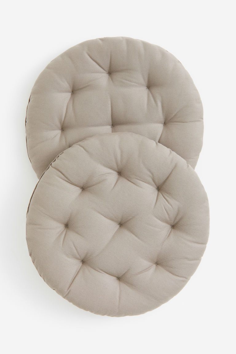 Комплект из 2 круглых подушек для сидений H&M