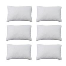 29&#34;x17&#34; (6 pcs/box) White Superb Memory Foam Cooling Bed Pillows with Washable Case Abrihome