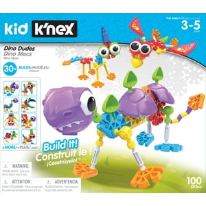 Kid K'NEX Dino Dudes Building Set - Ages 3+ Preschool Creative Toy K'NEX